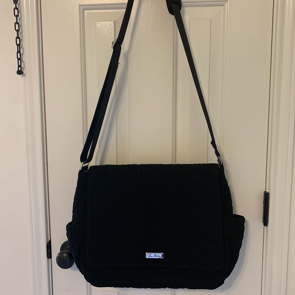Vera Bradley Messenger Style Baby Bag in Black